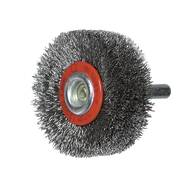 Round brush 20x4mm with shank 6mm, made of steel wire 0,15mm